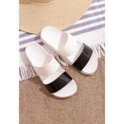 Biało-Czarne Klapki Splendid Idea. Klapki damskie Born2be. Za 29.99 zł.
