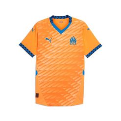 Koszulka wyjazdowa OM Promo 2025/26. Brązowe koszulki sportowe męskie Puma, l, bez wzorów, z materiału, bez kołnierzyka, bez ramiączek, do piłki nożnej. Za 603.95 zł.