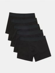 Bokserki 5 pack - czarny. Czarne bokserki męskie Sinsay, l, bez wzorów. Za 45.99 zł.