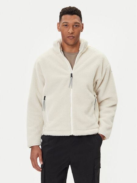 Napapijri Polar NP0A88TC Beżowy Regular Fit. Brązowe bluzy męskie Napapijri, m, bez wzorów, z polaru, bez kaptura. Za 739.99 zł.