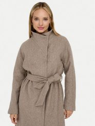 ONLY Płaszcz przejściowy Emma 15234634 Beżowy Regular Fit. Brązowe płaszcze damskie Only, l, bez wzorów, z syntetyku, bez kaptura. Za 379.99 zł.