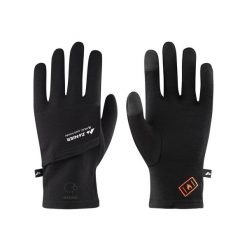 Rękawiczki pięciopalczaste Zanier Heat Pads Merino Liner Touch. Czarne rękawiczki damskie Zanier, na zimę, bez wzorów, sportowe. Za 129.99 zł.