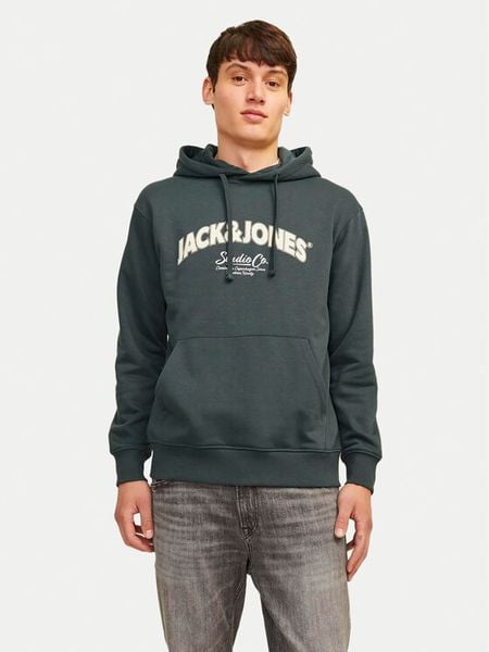 Jack & Jones Bluza Bronx 12262919 Zielony Regular Fit. Zielone bluzy męskie Jack & Jones, m, bez wzorów, z bawełny, bez kaptura. Za 89.99 zł.