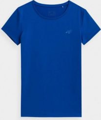 4f Koszulka damska H4L22-TSDF352 kobaltowa r. S. Niebieskie t-shirty damskie 4f, l, bez wzorów, bez kołnierzyka. Za 58.69 zł.
