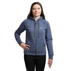 Bluza trekkingowa damska Flow 3 W Hoody Women. Niebieskie bluzy damskie WILD COUNTRY, s, bez wzorów, bez kaptura. Za 279.99 zł.