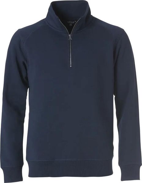 Clique Classic Half Zip bluza ½ zip unisex. Niebieskie bluzy męskie CLIQUE, s, bez wzorów, z bawełny, bez kaptura. Za 220.51 zł.
