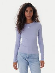 Tommy Jeans Bluzka DW0DW20178 Niebieski Slim Fit. Niebieskie bluzki damskie Tommy Jeans, xs, bez wzorów, z bawełny, bez kołnierzyka, bez ramiączek. Za 189.99 zł.