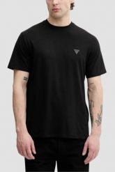 GUESS Czarny męski t-shirt na krótki rękaw Small Patch, Rozmiar XXL. Czarne t-shirty męskie Guess, m, z aplikacjami, klasyczne, bez kołnierzyka. W wyprzedaży za 79.99 zł.
