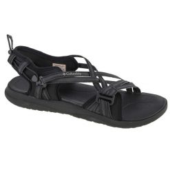 Sandały damskie, Columbia Sandal W. Czarne obuwie sportowe damskie Columbia, bez wzorów, z materiału, trekkingowe. Za 239.99 zł.