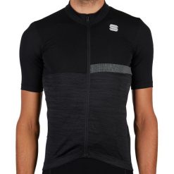 Koszulka rowerowa męska Sportful Giara. Czarne koszulki sportowe męskie SPORTFUL, na lato, m, bez wzorów, z materiału, bez kołnierzyka, bez ramiączek, rowerowe. Za 381.10 zł.