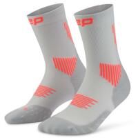 Damskie krótkie skarpety kompresyjne sportowe Core Run do połowy łydki CEP. Szare skarpety damskie CEP, bez wzorów, z elastanu. Za 84.00 zł.