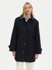 Tommy Hilfiger Parka Essential WW0WW43742 Granatowy Regular Fit. Niebieskie kurtki damskie Tommy Hilfiger, bez wzorów, z bawełny, bez kaptura. Za 649.99 zł.