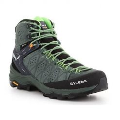 Buty trekkingowe męskie Salewa MS Alp 2 Mid Gtx. Zielone trekkingi męskie Salewa, za kostkę, trekkingowe. Za 1,045.00 zł.