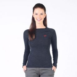 Alize - damska koszulka termoaktywna 100% merino (195 g/m²). Szare koszulki sportowe damskie WOOLONA, m, bez wzorów, z wełny, bez kołnierzyka, bez ramiączek, trekkingowe. W wyprzedaży za 297.00 zł.
