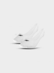 4F Skarpetki casual no-show (2-pack) damskie - białe 35-38. Białe skarpety damskie 4f, bez wzorów, z bawełny. Za 39.99 zł.