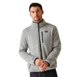 Męska Bluza Polarowa Barlee Marl Z Pełnym Zamkiem Błyskawicznym. Czarne bluzy męskie Regatta, m, bez wzorów, z dzianiny, bez kaptura. Za 171.99 zł.