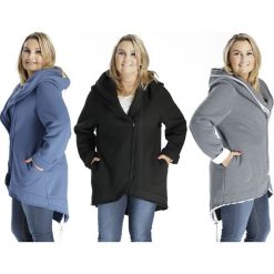 Casualowa bluza kurtka dresowa z kapturem PLUS SIZE NOWOŚĆ. Bluzy damskie marki Moda Size Plus Iwanek. Za 159.00 zł.