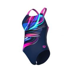 Damski kostium kąpielowy 1-częściowy Arena Bloom Pro Back. Niebieskie kostiumy jednoczęściowe damskie Arena, l, bez wzorów, z elastanu, klasyczne, do pływania. Za 293.50 zł.