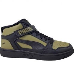 Buty do chodzenia męskie Puma Rebound Mid. Zielone buty sportowe męskie Puma, z gumy, bez zapięcia, trekkingowe. Za 239.00 zł.