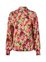 Nümph Letnia bluzka damska - NUMista Kobiety wiskoza czerwony|wielokolorowy wzorzysty, 36. Czerwone bluzki damskie Nümph, bez wzorów, z wiskozy, eleganckie, bez kołnierzyka, bez ramiączek. Za 329.95 zł.