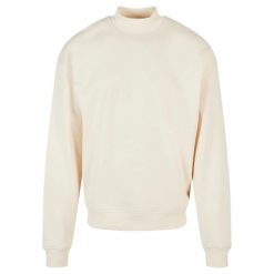 Sweter Męski Z Karczkiem. Brązowe bluzy męskie Urban Classics, m, bez wzorów, bez kołnierzyka. Za 186.99 zł.