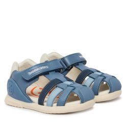 Sandały Biomecanics. Niebieskie sandały chłopięce Biomecanics, bez zapięcia. Za 269.99 zł.