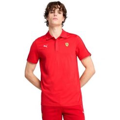 Koszulka Puma Ferrari Race Cloudspun Polo, Mężczyźni. Czerwone koszulki polo męskie Puma, m, bez wzorów, z poliesteru, bez ramiączek. Za 390.00 zł.