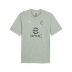 Koszulka treningowa Milan AC 2024/25. Fioletowe koszulki sportowe męskie Puma, l, bez wzorów, bez kołnierzyka, bez ramiączek, na fitness i siłownię. Za 190.15 zł.