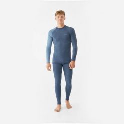 Bielizna męska VIKING Mounti Man Set Merino. Niebieskia bielizna termoaktywna męska Viking, m, z materiału. Za 299.99 zł.