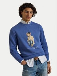 Polo Ralph Lauren Bluza 710B27073001 Niebieski Regular Fit. Niebieskie bluzy męskie Polo Ralph Lauren, l, bez wzorów, z bawełny, bez kaptura. Za 1,199.00 zł.