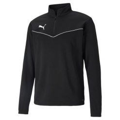 Bluza piłkarska męska Puma teamRISE 1 4 Zip Top. Białe bluzy męskie Puma, m, bez wzorów, bez kaptura, do biegania. Za 256.54 zł.
