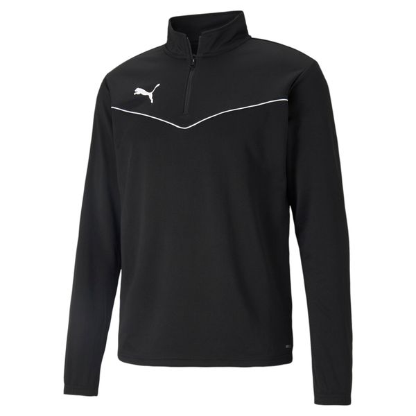 Bluza piłkarska męska Puma teamRISE 1 4 Zip Top. Białe bluzy męskie Puma, m, bez wzorów, bez kaptura, do biegania. Za 256.54 zł.