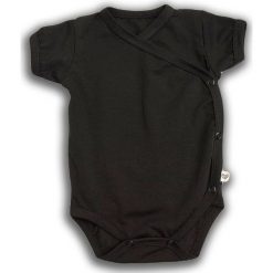 Body kimono z krótkim rękawem Czarna Owca r. 62cm (NCO-02). Czarne śpioszki niemowlęce Nanaf Organic, z krótkim rękawem. Za 42.29 zł.