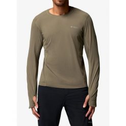 Bluza bez kaptura Columbia Diamond Peak Pro Long Sleeve Crew. Brązowe bluzy męskie Columbia, bez wzorów, bez kaptura. Za 273.99 zł.