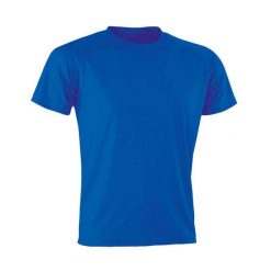 Męska Koszulka Impact Aircool. Niebieskie koszulki sportowe męskie SPIRO, m, bez wzorów, bez kołnierzyka, bez ramiączek, trekkingowe. Za 38.99 zł.