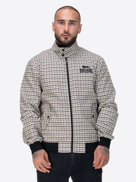 Kurtka Lonsdale Classic Check. Brązowe kurtki męskie Lonsdale, m, bez wzorów, z bawełny, bez kaptura. Za 474.45 zł.