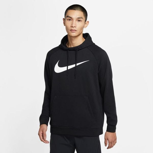Bluza sportowa męska Nike Drifit. Czarne bluzy męskie Nike, l, bez wzorów, z kapturem. Za 269.00 zł.