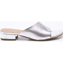 Tamaris - Klapki. Szare klapki damskie Tamaris, z materiału. W wyprzedaży za 139.90 zł.