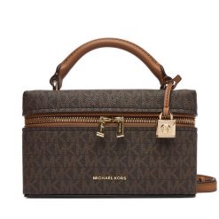 Torebka MICHAEL Michael Kors. Brązowe torebki do ręki damskie MICHAEL Michael Kors, bez wzorów, klasyczne, bez dodatków. Za 859.99 zł.