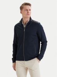 Bugatti Bluza 8750-15123E Granatowy Regular Fit. Niebieskie bluzy męskie Bugatti, m, bez wzorów, z bawełny, bez kaptura. Za 729.99 zł.