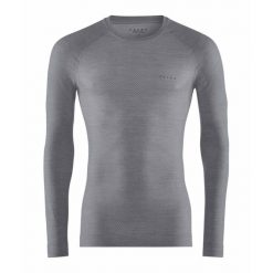Koszulka z długim rękawem Falke Wool-Tech Light. Szare bluzki z długim rękawem męskie Falke, m, bez wzorów, z elastanu, bez kołnierzyka. Za 438.50 zł.