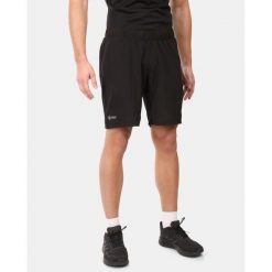 Męskie spodenki fitness Kilpi BRAY-M. Czarne krótkie spodenki sportowe męskie Kilpi, m, bez wzorów, do biegania. Za 91.56 zł.