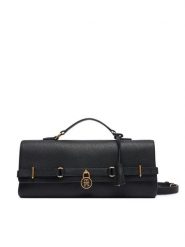 Tommy Hilfiger Torebka American Icon Clutch AW0AW19214 Czarny. Czarne torebki do ręki damskie Tommy Hilfiger, bez wzorów, ze skóry, bez dodatków. Za 1,099.00 zł.