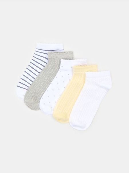 Krótkie skarpetki 5 pack - wielobarwny. Skarpety damskie Sinsay, bez wzorów. Za 12.99 zł.