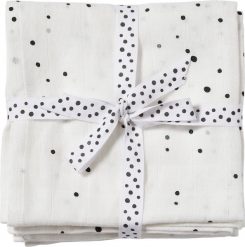 Otulacz Dreamy Dots 2 szt. biały. Białe kocyki dla dzieci Done by deer. Za 99.00 zł.