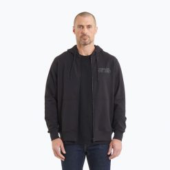 Bluza męska Pitbull Driving Hooded Zip Sweatshirt. Czarne bluzy sportowe męskie PITBULL, l, bez wzorów, z bawełny, bez kaptura, na fitness i siłownię. Za 199.99 zł.