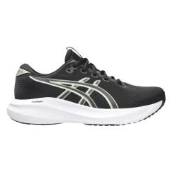 Buty do biegania Asics Gel-excite czarne. Czarne obuwie sportowe damskie Asics, bez wzorów, z materiału, do biegania. Za 450.70 zł.