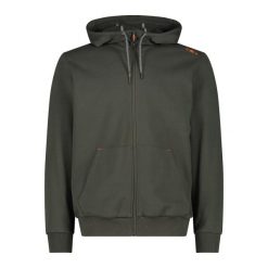 Bluza męska turystyczna CMP 31D4317. Zielone bluzy sportowe męskie CMP, m, bez wzorów, bez kaptura, trekkingowe. Za 274.00 zł.