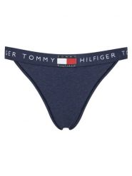 Tommy Hilfiger Stringi UW0UW06095 Granatowy. Niebieskie stringi damskie Tommy Hilfiger, xl, bez wzorów, z bawełny. Za 89.99 zł.