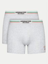 Aeronautica Militare Komplet bokserek AM1UBX002 Szary. Szare bokserki męskie Aeronautica Militare, m, bez wzorów, z bawełny. Za 69.99 zł.